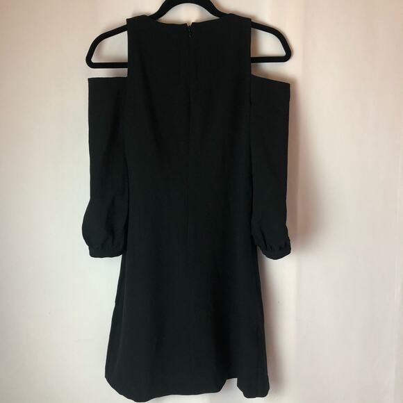 Eliza J. Black Cold Shoulder Shift Dress size 2 - Picture 3 of 6